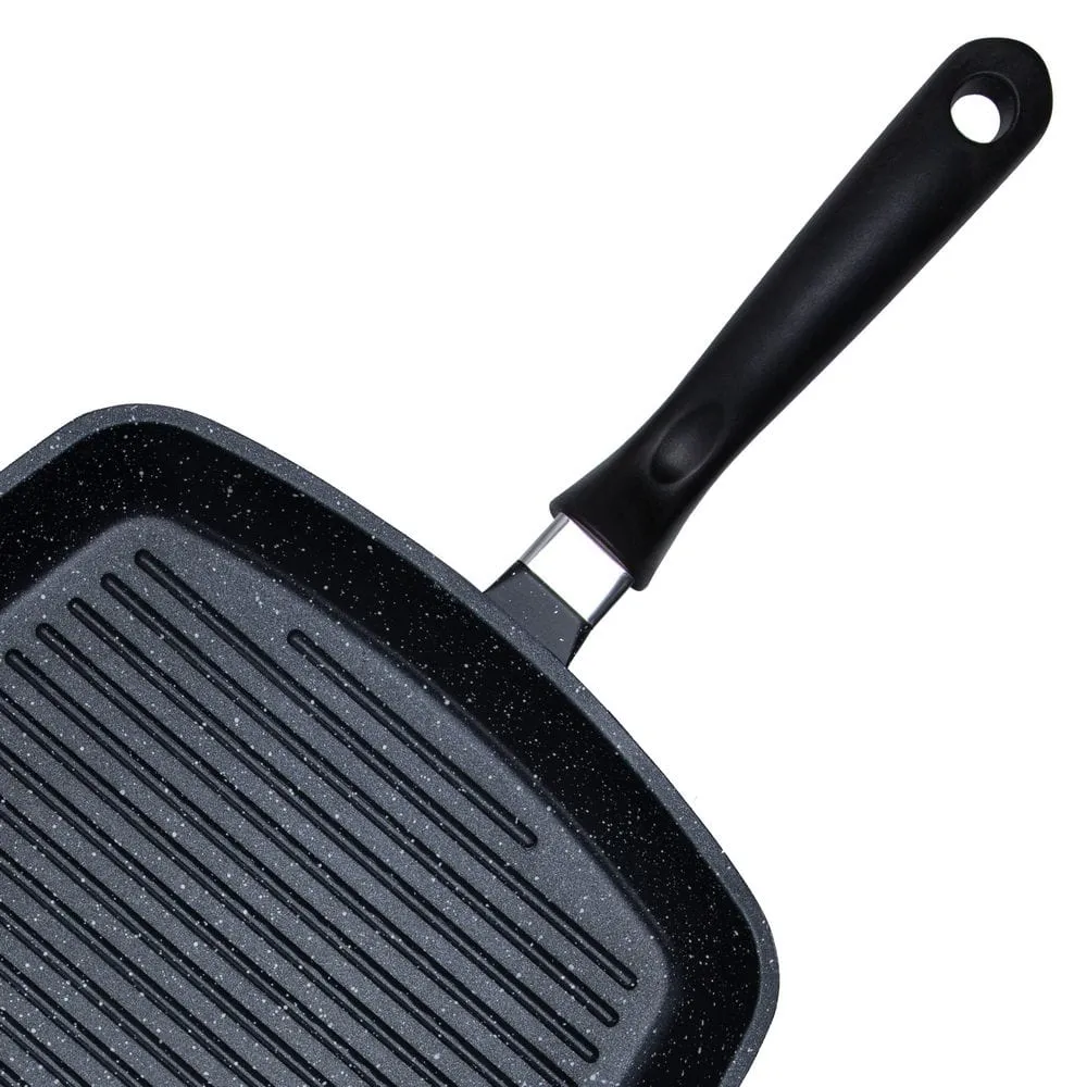 Resto Meridiana Non-Stick Grill Pan 28cm Black