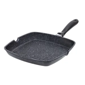 Resto Meridiana Non-Stick Grill Pan 28cm Black