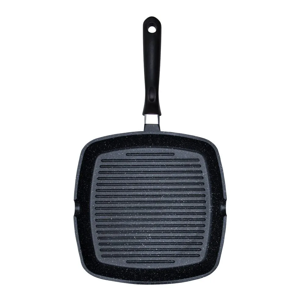 Resto Meridiana Non-Stick Grill Pan 28cm Black