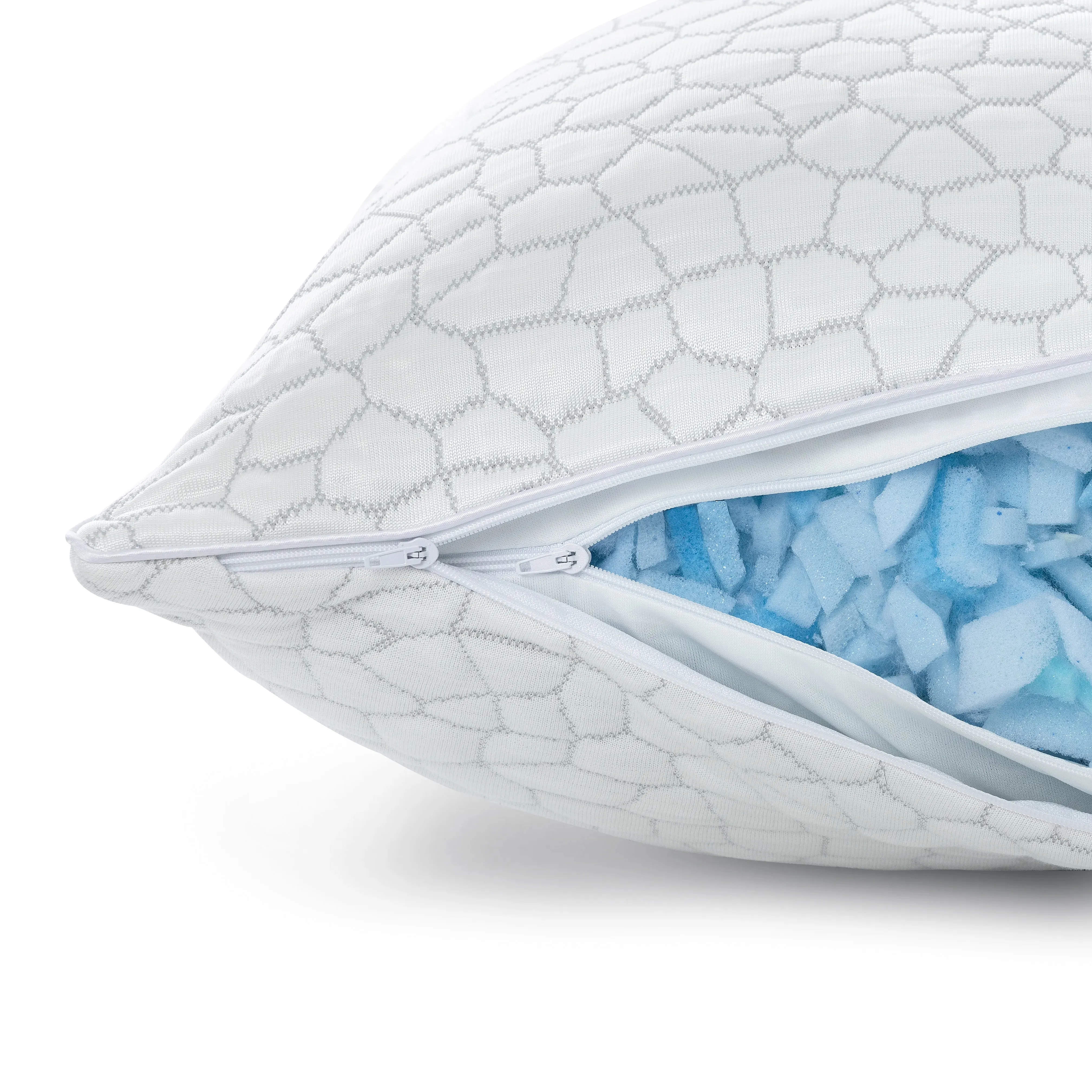 Reversible Shredded Memory Foam Pillow, Supportive and Comfortable
