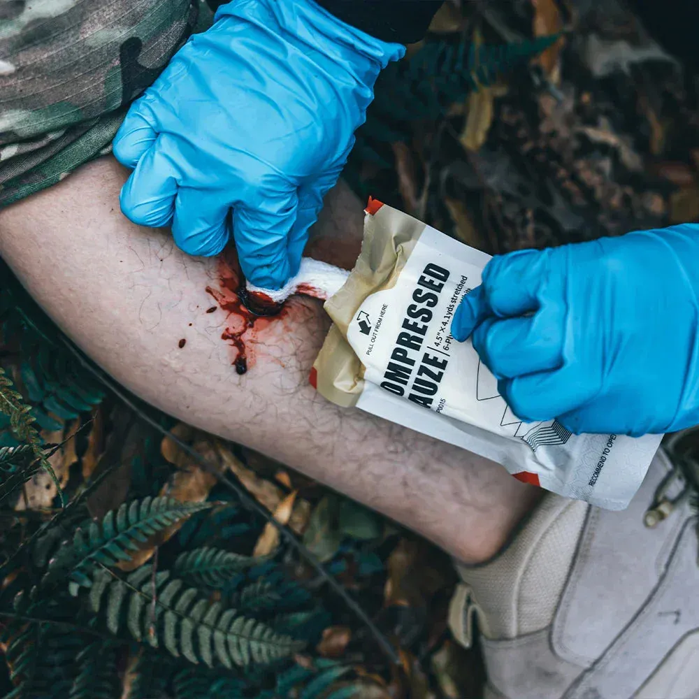 RHINO RESCUE Sterile Compressed Gauze – Emergency First Aid Dressing