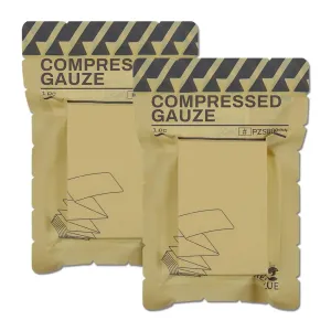 RHINO RESCUE Sterile Compressed Gauze – Emergency First Aid Dressing