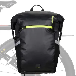 Rhinowalk Multifunction 24L Bike Pannier Bag Waterproof Bicycle Rear Seat Bag Laptop Backpack Motor Bag Luggage Bag