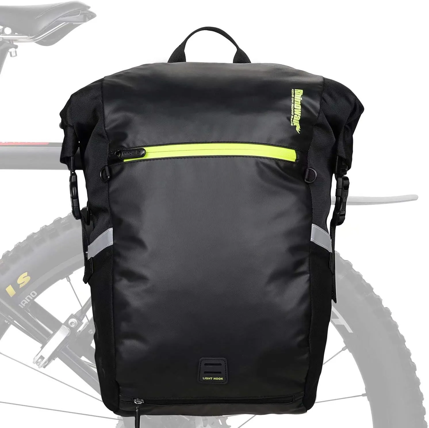 Rhinowalk Multifunction 24L Bike Pannier Bag Waterproof Bicycle Rear Seat Bag Laptop Backpack Motor Bag Luggage Bag