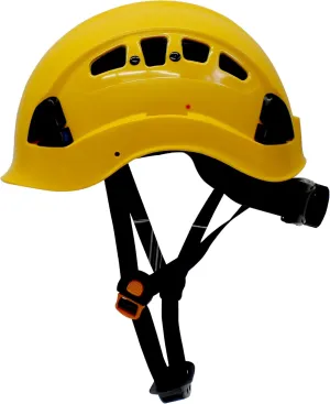 RK-SAFETY Adjustable ABS Climbing Helmet, 6-Point Suspension, Designed for Climbing, Riding and Construction-Yellow