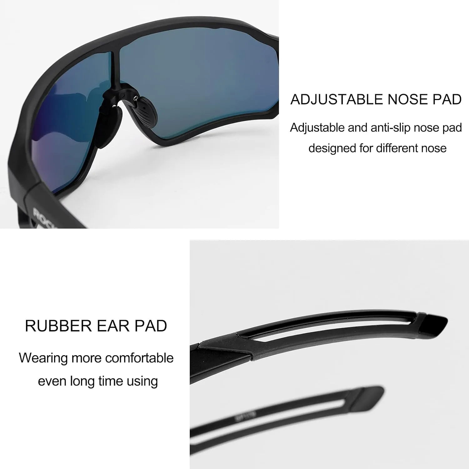 ROCKBROS Polarized Sunglasses UV Protection for Women Men Cycling Sunglasses