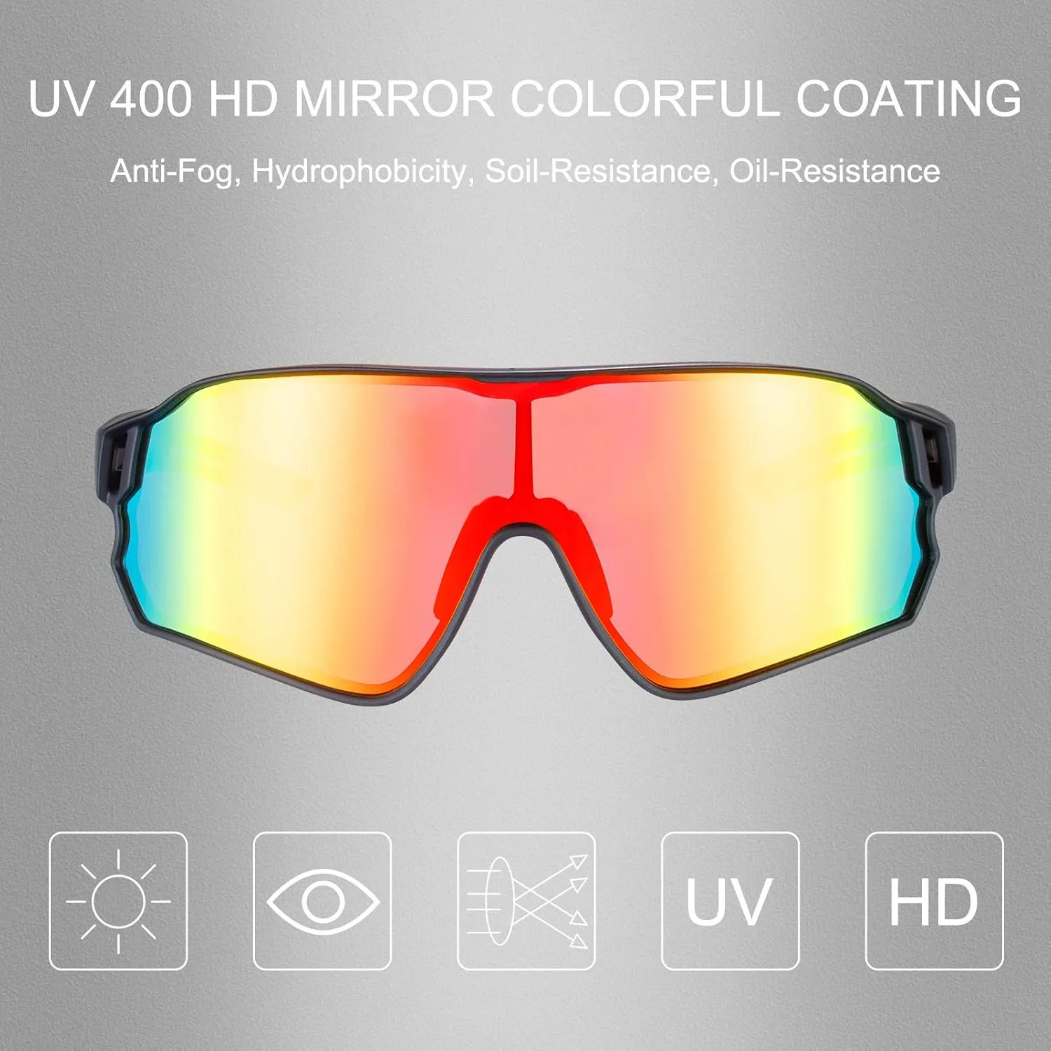 ROCKBROS Polarized Sunglasses UV Protection for Women Men Cycling Sunglasses
