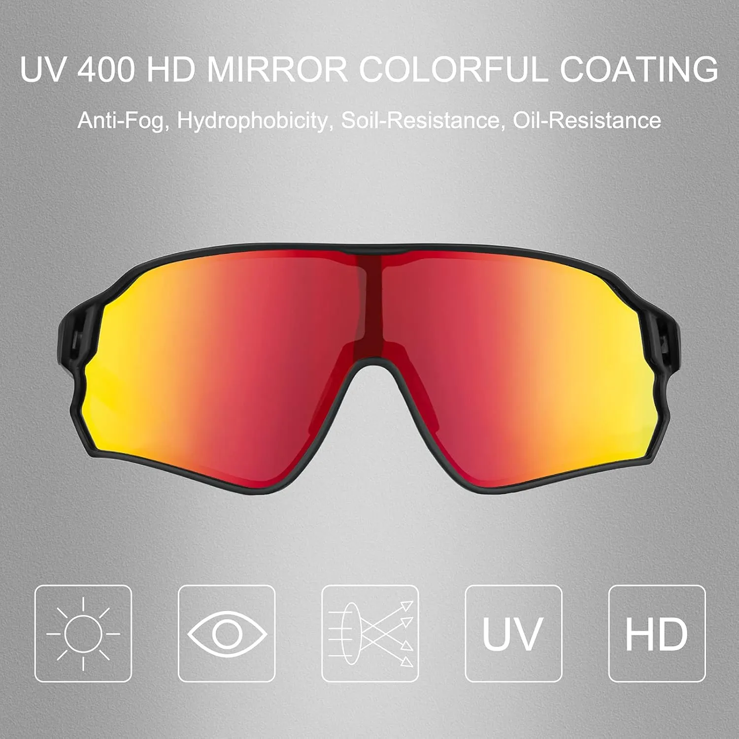 ROCKBROS Polarized Sunglasses UV Protection for Women Men Cycling Sunglasses