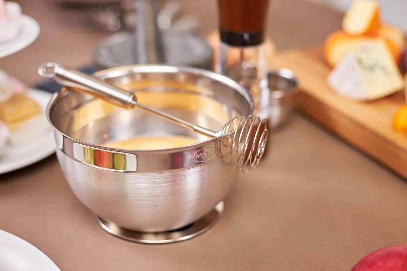 Rosle 15700 Stainless Steel 3 Piece Set for Mixing Prep Serving Bowls (1.7qt, 3.3qt, 5.7qt)