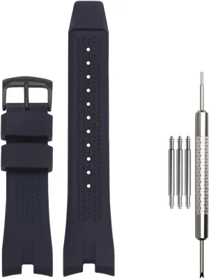 Rubber Strap compatible with Citizen AW1475 1476 1477 CA4154 4155 Men Eco-Drive Wristwatch replacement Silicone watchband
