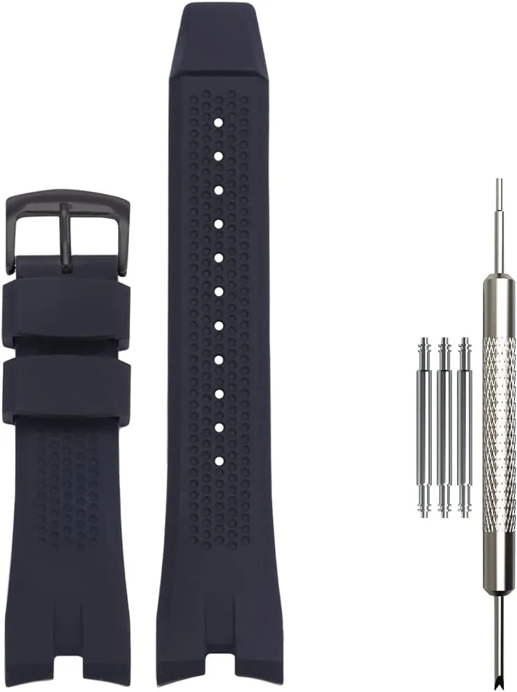 Rubber Strap compatible with Citizen AW1475 1476 1477 CA4154 4155 Men Eco-Drive Wristwatch replacement Silicone watchband
