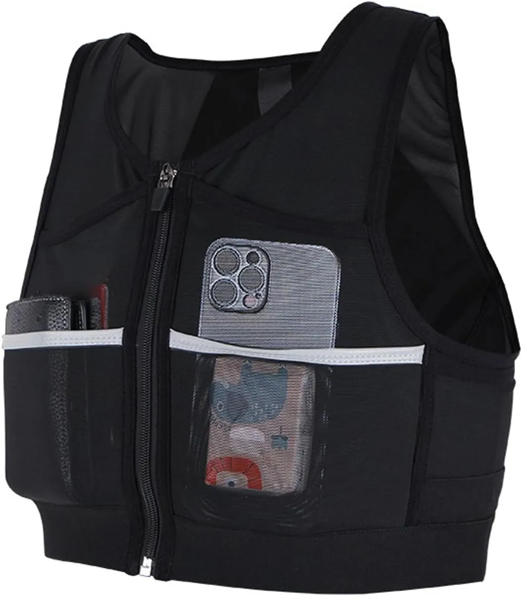 Running Vest for Men Women,Lightweight Breathable Backpack,Reflective Hydration Vest Bag
