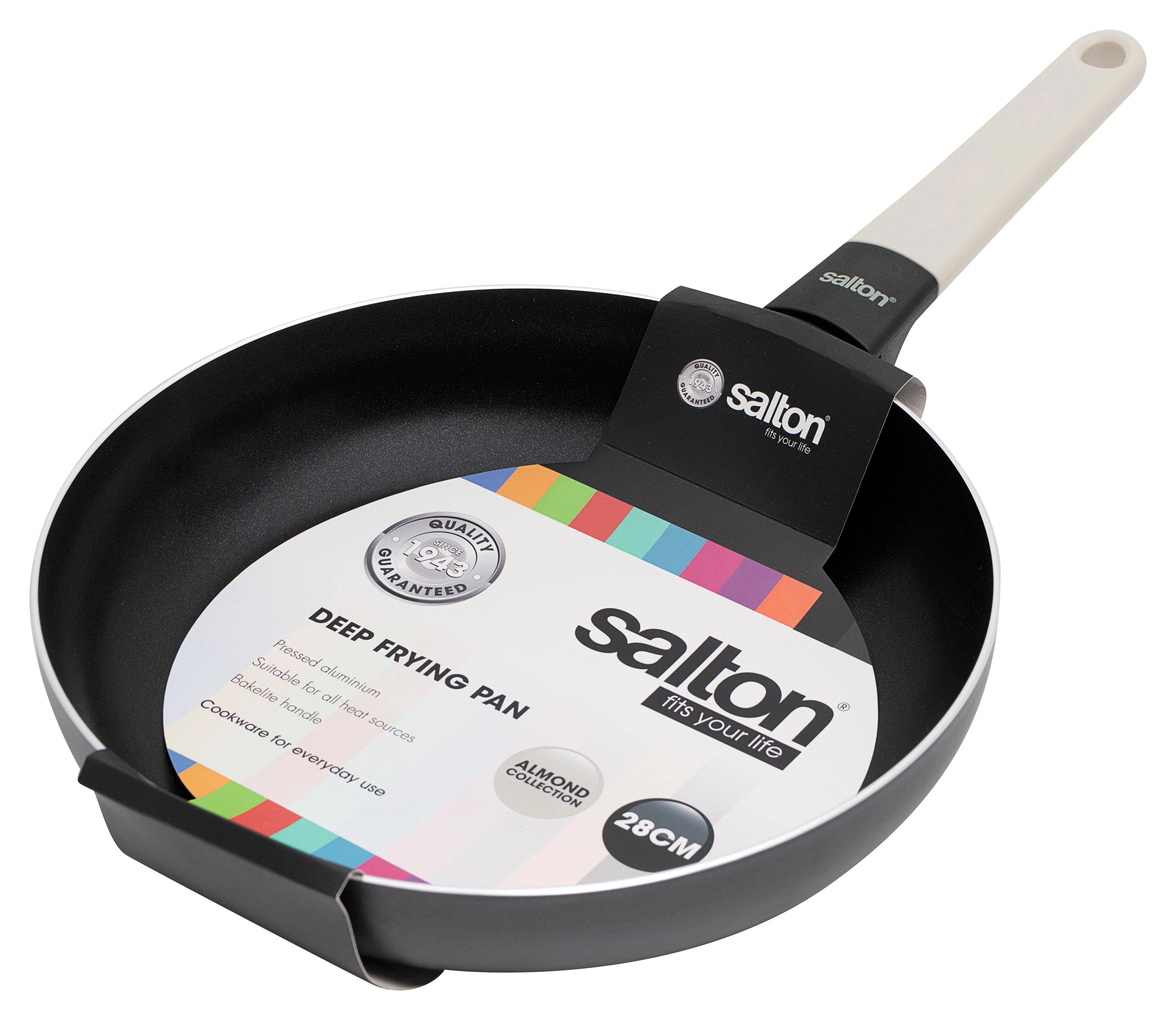 Salton Deep Non-stick Fryipan 28cm Black SDFP28