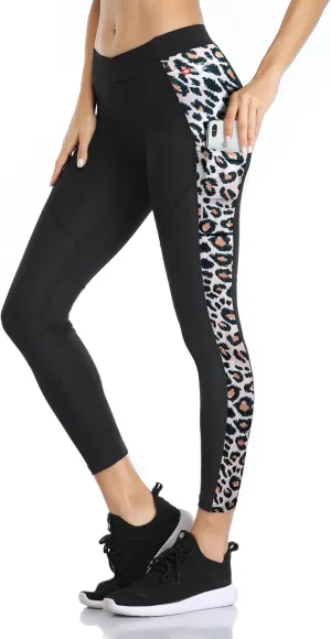 Santic Women's Cycling Pants High Waist 4D Padded Capris 7/8 Bike Bicycle Tights