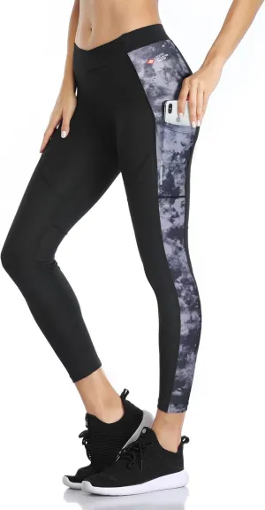 Santic Women's Cycling Pants High Waist 4D Padded Capris 7/8 Bike Bicycle Tights