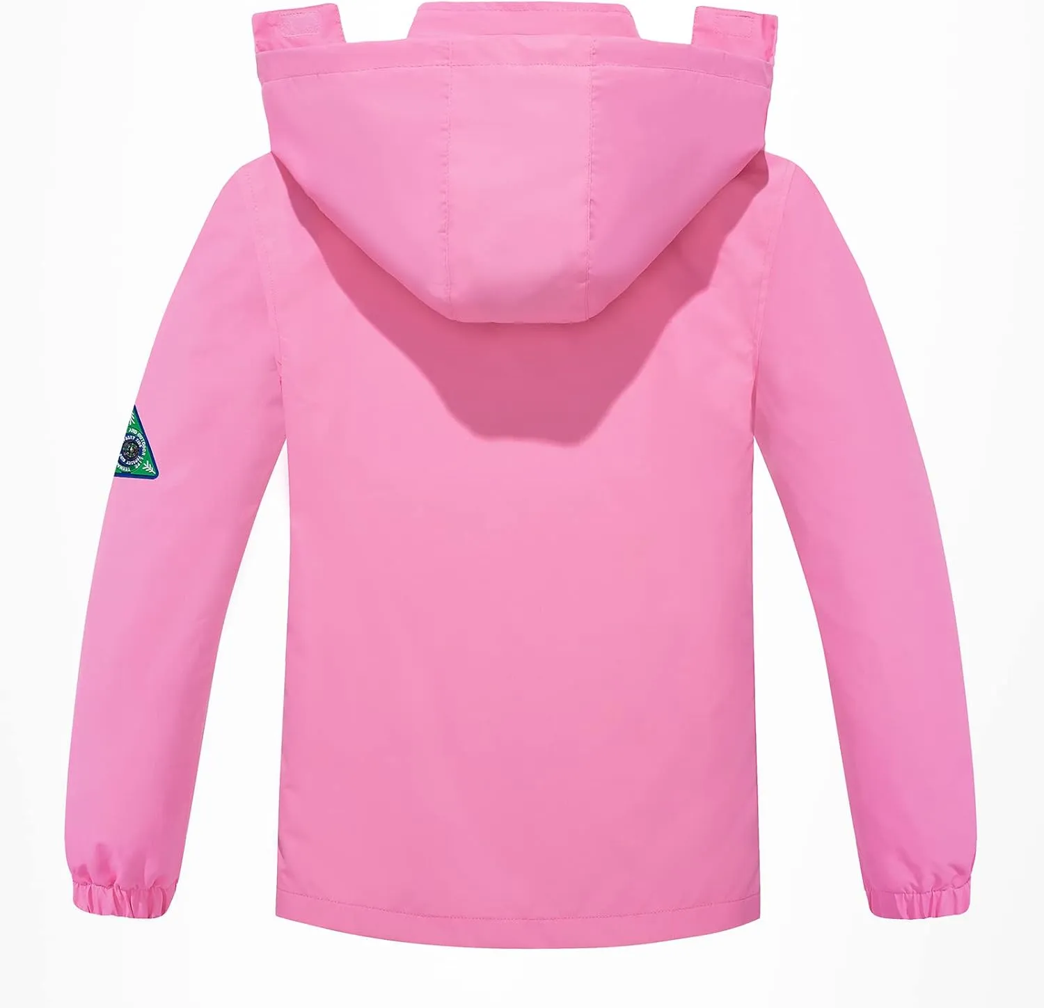 SaphiRose Kids Rain Jacket Waterproof Raincoat Mesh Lined Coat with Removable Hood for Boys Girls