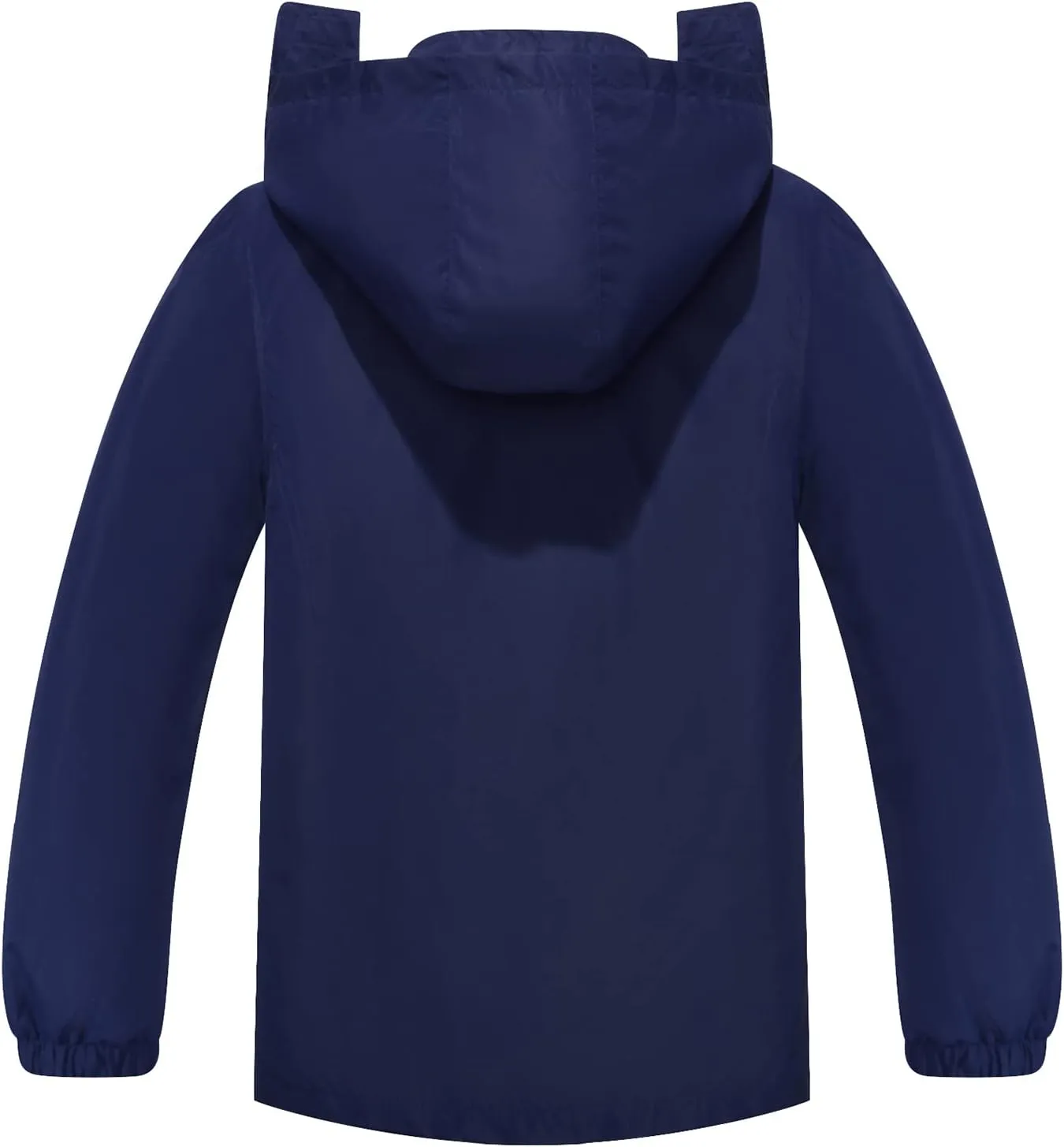 SaphiRose Kids Rain Jacket Waterproof Raincoat Mesh Lined Coat with Removable Hood for Boys Girls