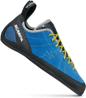 SCARPA Men's Helix Lace Rock Climbing Shoes for Trad and Sport Climbing - Hyper Blue - 7