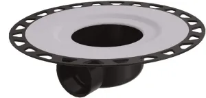 Schluter KERDI-Drain-H Shower Drain Kit with Horizontal ABS Flange   2" Outlet - Integrated Sloped Bonding Flange - KDH2FLKABS