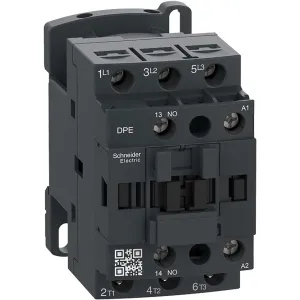 Schneider Electric DPE09U7 Easy TeSys IEC Contactor, 3HP, 480V, 240VAC Coil | HVAC & AC Contactor, Pumps, Compressors, DIN-Rail Mount/Screw Fixing, 1/3HP 115V-1P, 1HP 230V-1Ph, 2HP 200-230, 3HP 460V