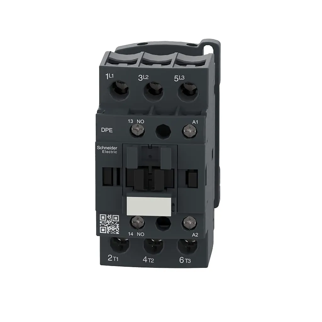 Schneider Electric DPE32B7 Easy TeSys IEC Contactor 15HP 480V 24VAC Coil, HVAC & AC Contactor, Pumps, Compressors, DIN-Rail Mount/Screw Fixing, 2HP 115V-1Ph, 3HP 230V-1Ph, 7.5HP 200-230V, 15HP 460V