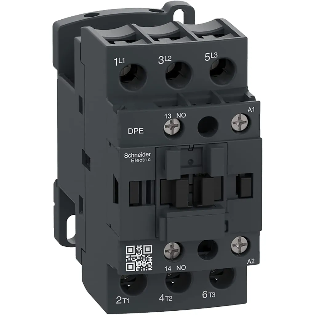 Schneider Electric DPE32B7 Easy TeSys IEC Contactor 15HP 480V 24VAC Coil, HVAC & AC Contactor, Pumps, Compressors, DIN-Rail Mount/Screw Fixing, 2HP 115V-1Ph, 3HP 230V-1Ph, 7.5HP 200-230V, 15HP 460V