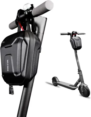 Scooter Storage Bag, Rainproof Electric Scooter Handlebar Bag, Hard Shell Front Bag Fit for Carrying Charger Tools, Repair Tools, 2.5L Large Capacity for Kick Scooters Folding Bikes