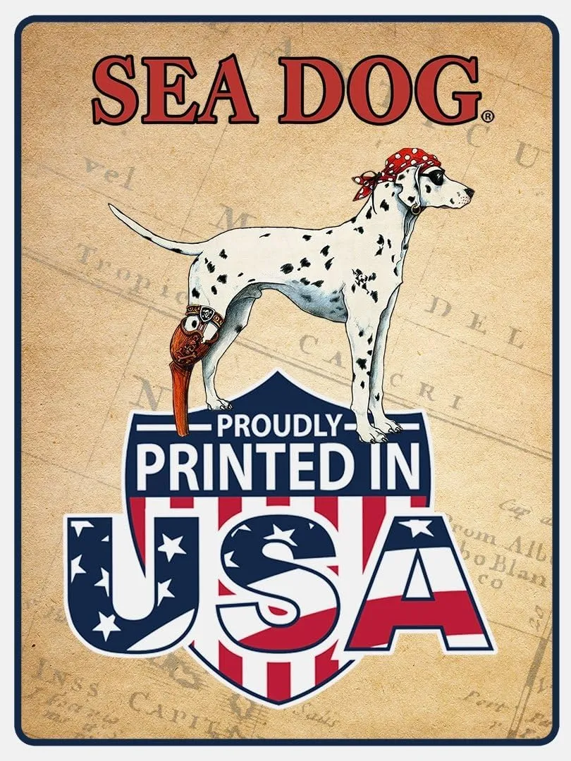 SEA DOG The Ocean is Calling UPF50 UV Sun Protection Long Sleeve Shirt 100% Microfiber Polyester - Designed & Printed in USA