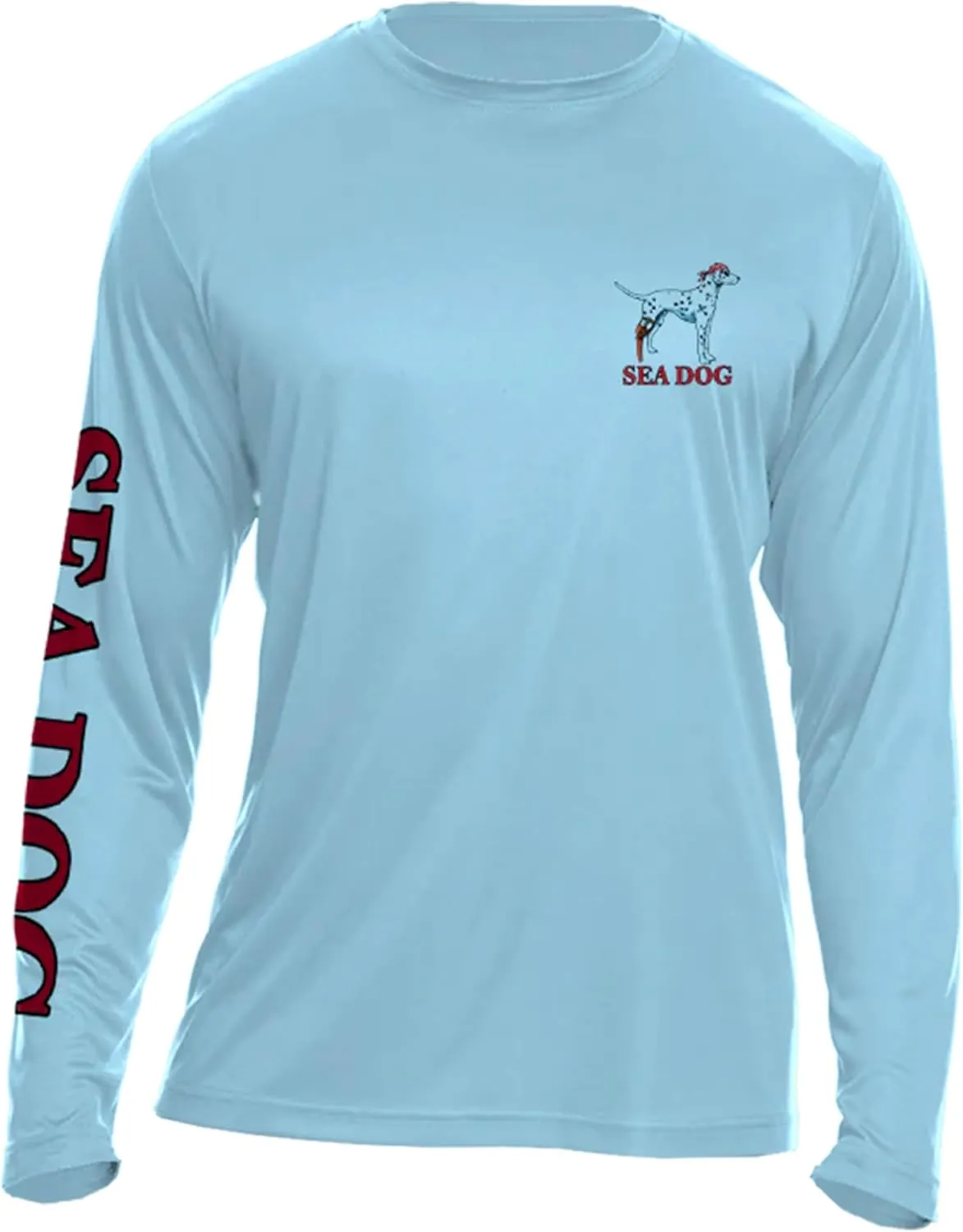 SEA DOG The Ocean is Calling UPF50 UV Sun Protection Long Sleeve Shirt 100% Microfiber Polyester - Designed & Printed in USA