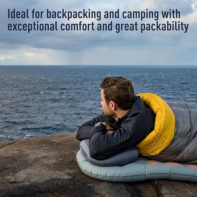 Sea to Summit Aeros Premium Inflatable Travel Pillow, Deluxe (22 x 14), Grey