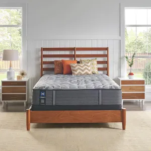 Sealy Posturepedic Plus Mattress with Surface-Guard and 9 Foundation, Tight Top 13-Inch Medium, Queen, Grey
