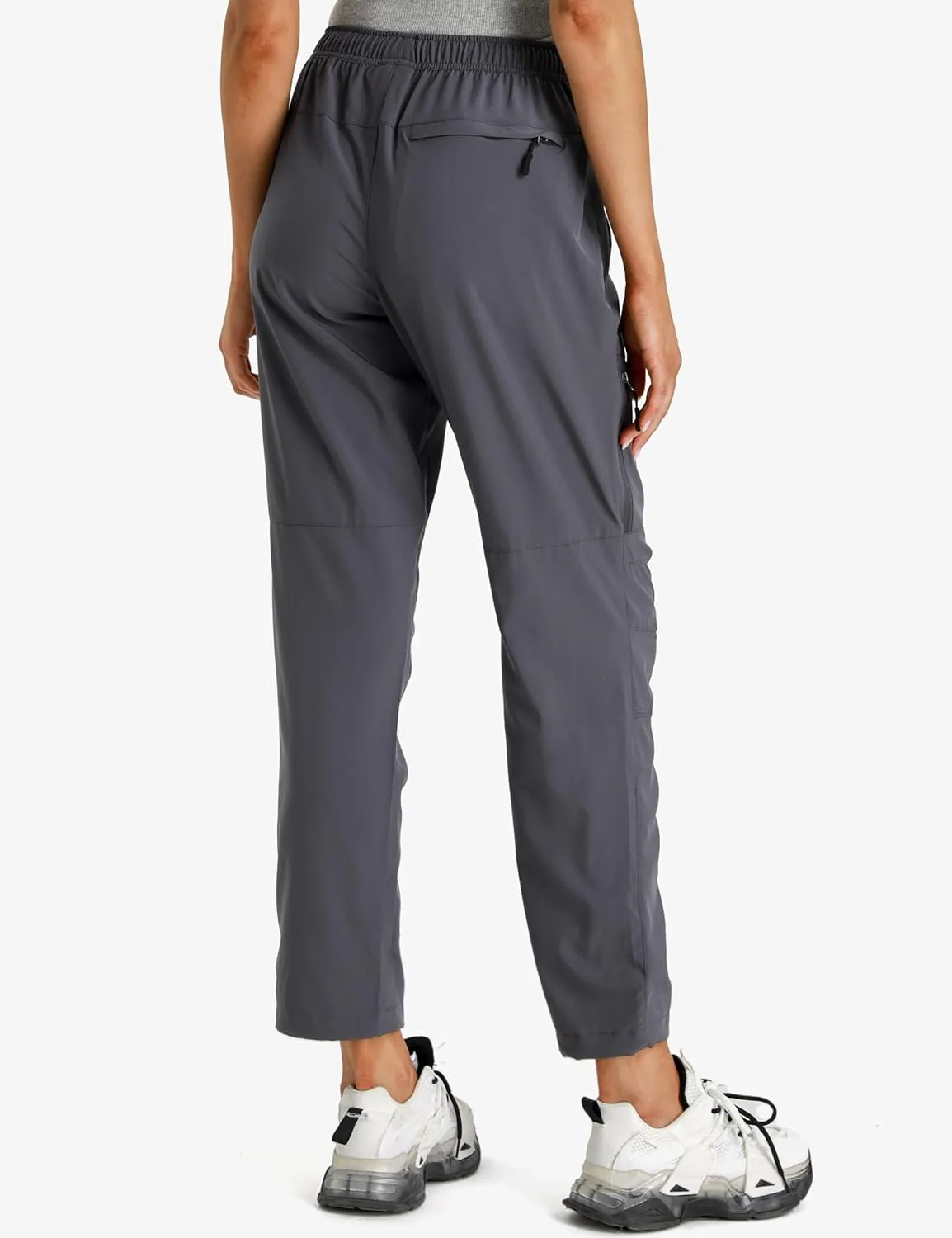 Seamaid Women's Hiking Pants Quick Dry Lightweight Water Resistant Cargo Pants with Zipper Pockets Travel Outdoor
