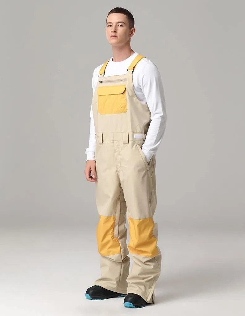 SEARIPE Women and Mens Snow Bibs Adjustable Overalls Pants Wear-resistant Bib Hiking Climbing Insulated Ski Pants