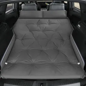Self-Inflating Car Air Mattress, Self-Inflating Camping Sleeping Mat with Built-in Pillow, Car Bed, Car Sleeping Bed for Home, Outdoor and Travel- Car Bed fits Car, SUV, MPV (Grey)