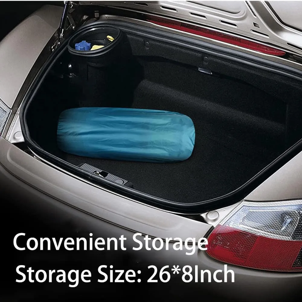 Self-Inflating Car Air Mattress, Self-Inflating Camping Sleeping Mat with Built-in Pillow, Car Bed, Car Sleeping Bed for Home, Outdoor and Travel- Car Bed fits Car, SUV, MPV (Grey)
