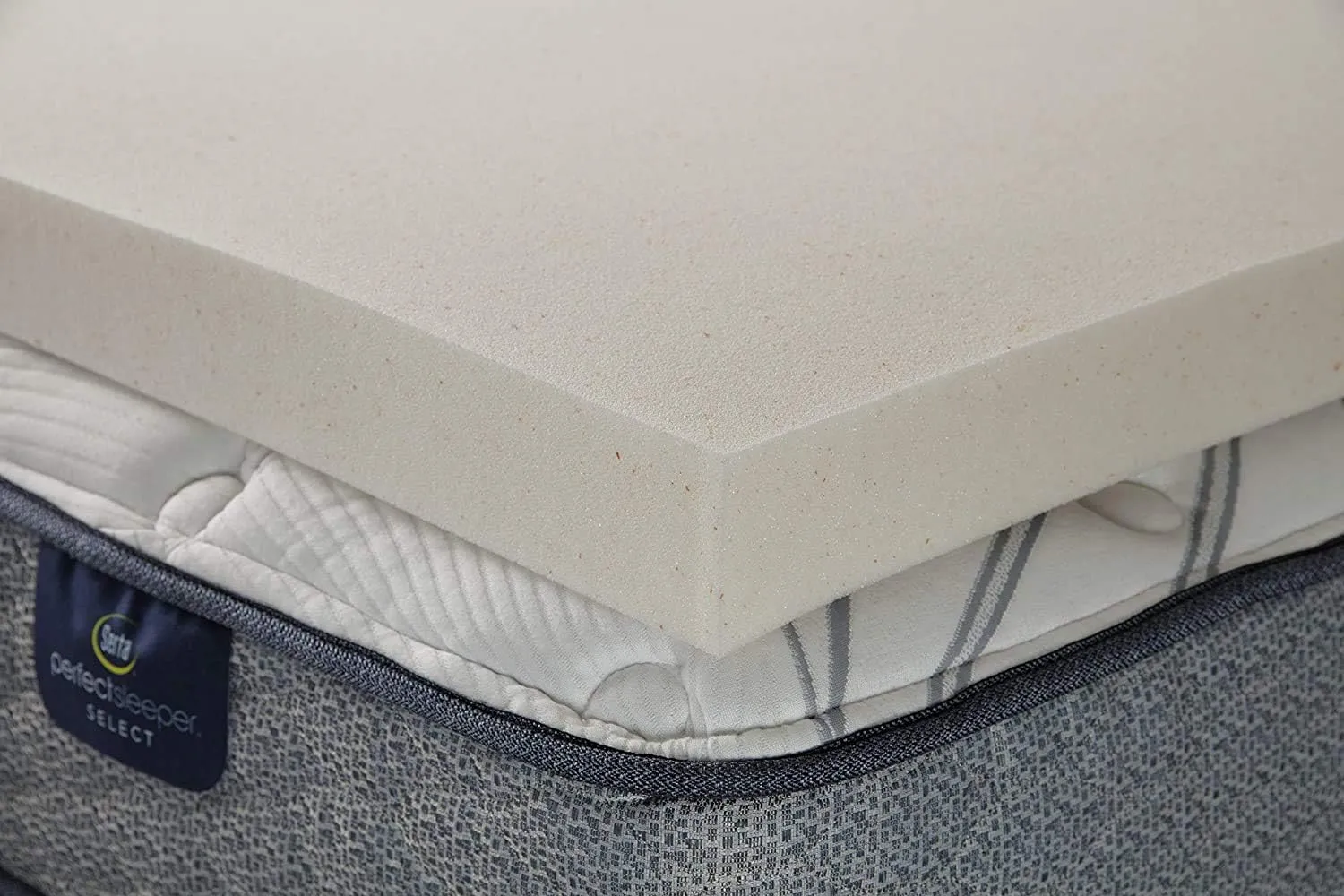 Serta CopperGel Cooling, Pressure-Relieving Memory Foam Mattress Topper, 3 Inch, Twin XL