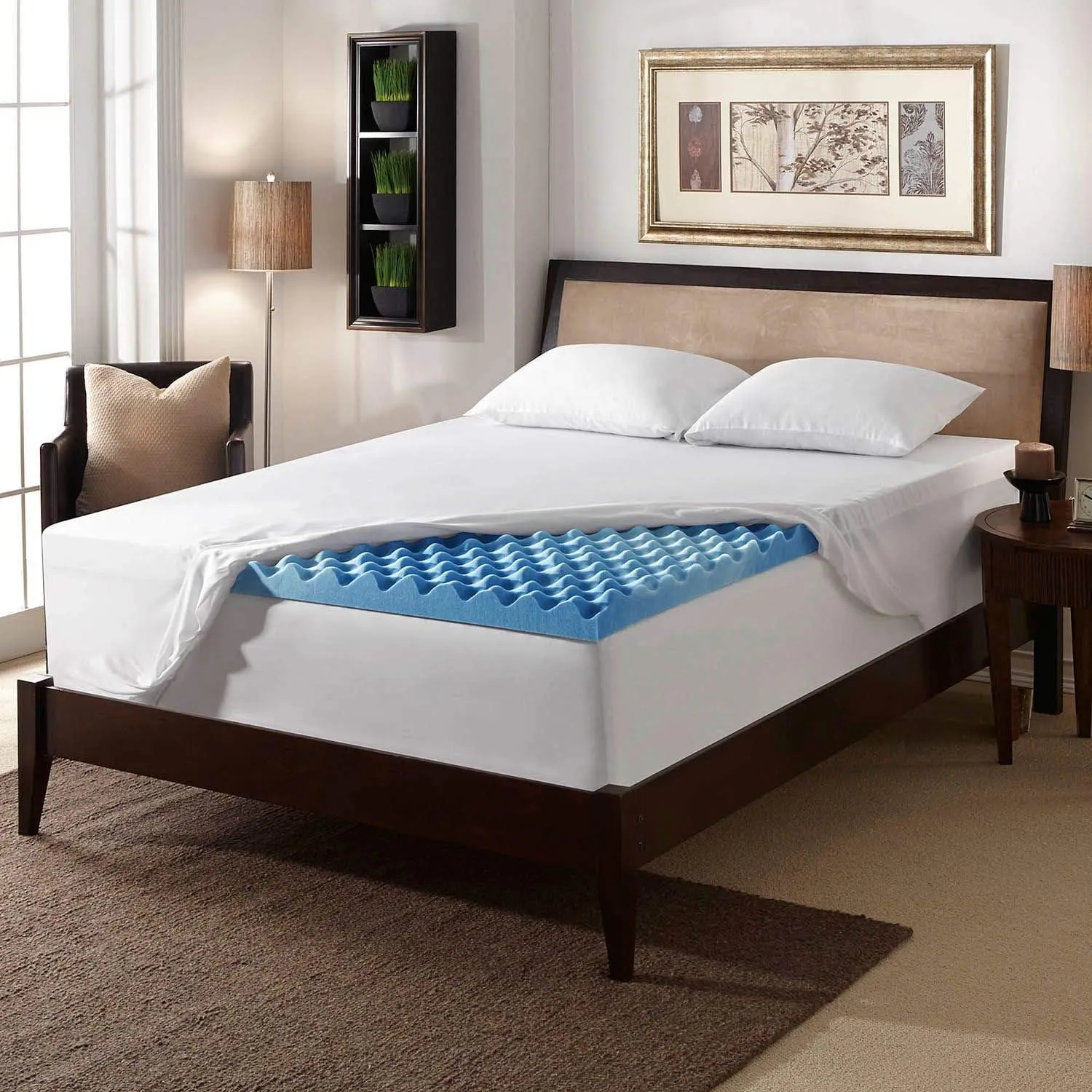 Serta Perfect Sleeper - Queen - 3 Inch - Gel Swirl Memory Foam Mattress Topper - 60" x 80" x 3"