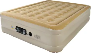 Serta Raised Air Mattress with Never Flat Pump | Luxury Inflatable Mattress with Built in Air Pump to Ensure a Good Night’s Rest | Heavy Duty Blow Up Mattress with Self Inflating Pump