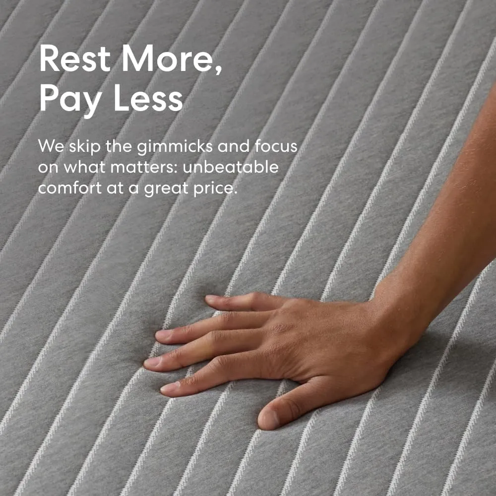 Siena 10” Twin Gel Memory Foam Mattress - Medium Firm - 180 Night Trial - Premium Pressure-Relieving Layers - 10 Year Warranty - Mattress in a Box - CertiPUR-US Certified