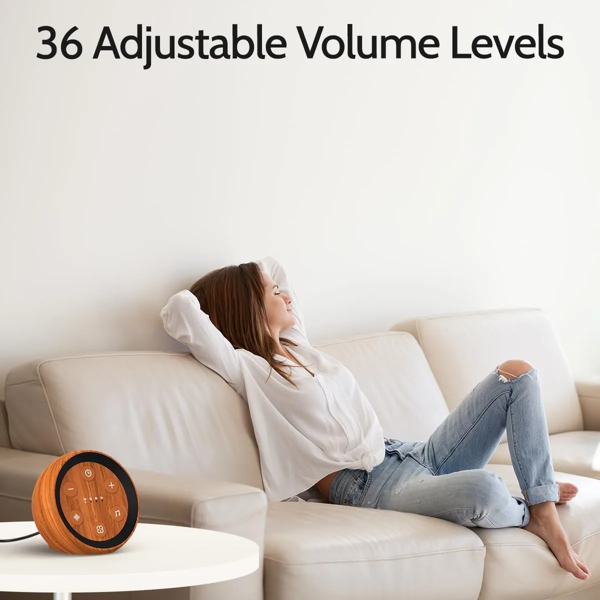 Sleep Sound Machine White Noise Machine with 32 Calming Sounds Loud Speaker 36 Volume Levels Pink Brown Noise Machine for Baby Kid Adult with 4 Timer Noise Canceling Machine for Office Privacy
