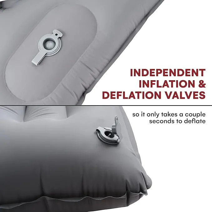 Sleeping pad for Camping 2 Person - Large self Inflatable Mattress Camping - Lightweight Camping Bed for Adults - Ideal for Backpacking Adventures