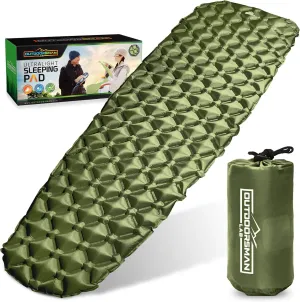 Sleeping Pad for Camping - Patented Camp Mat, Ultralight - Best Compact Inflatable Air Mattress for Adults & Kids - Lightweight Hiking, Backpacking, Outdoor & Travel Gear