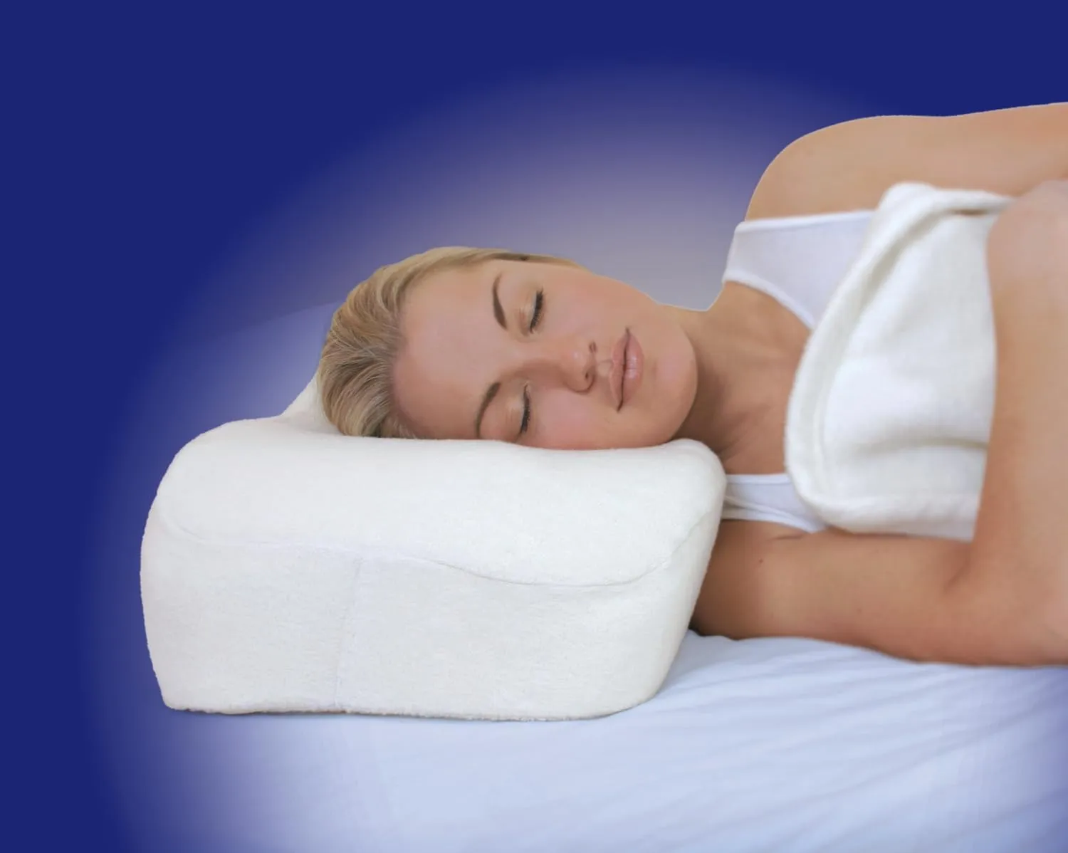 SleepRight Splintek Side Sleeping Pillow Memory Foam Pillow – Best Pillow for Sleeping On Your Side – 24" x 3" Standard Size