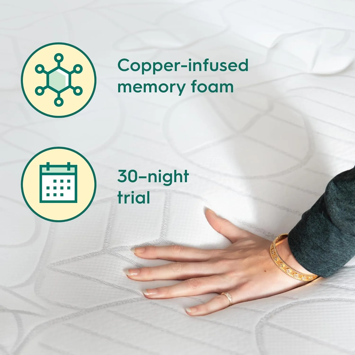 Sleepyhead Twin XL 2 Inch Premium Copper Memory Foam Mattress Topper - Dorm Essentials for College Beds, Cooling, Washable Cover, Odor Resistant, Pressure Relief & Support, CertiPUR-US Certified