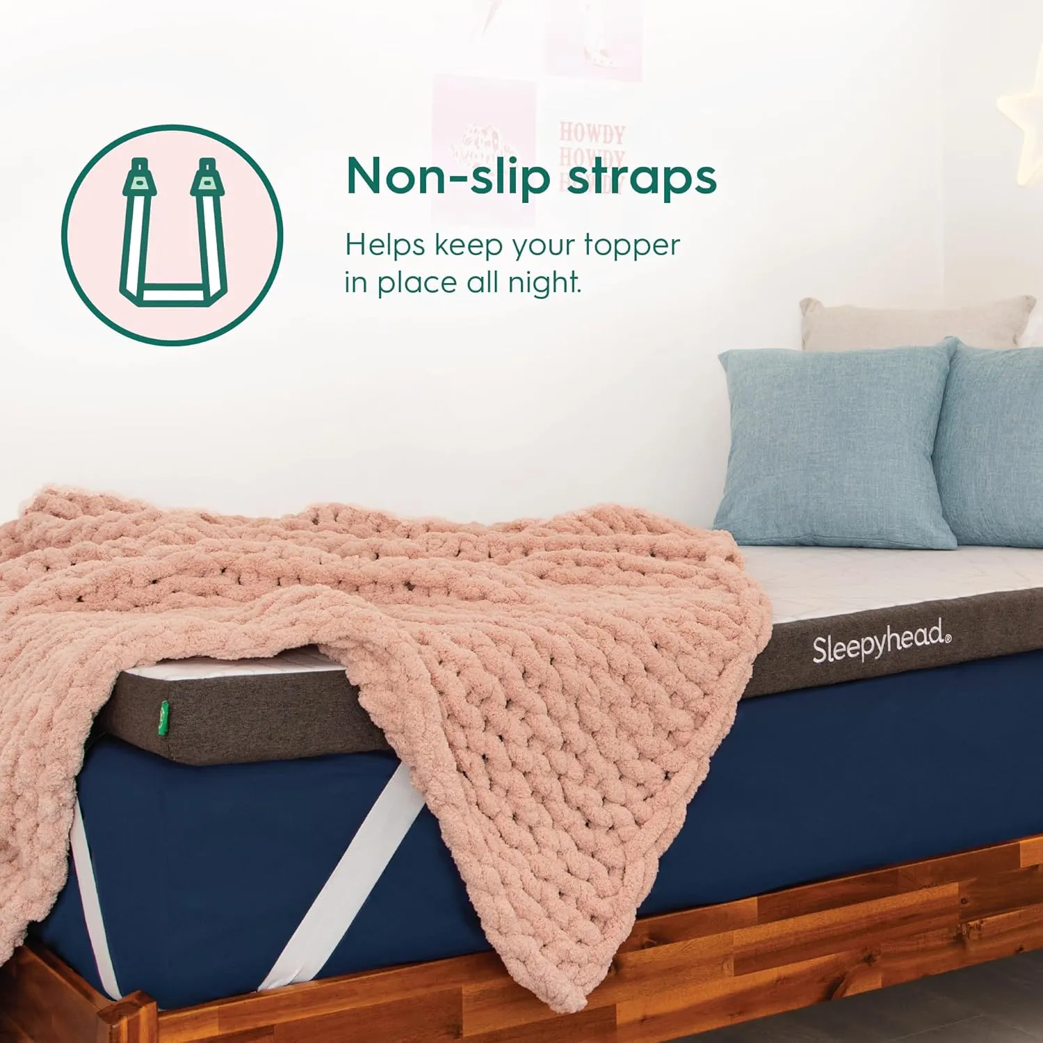 Sleepyhead Twin XL 2 Inch Premium Super Mattress Topper - Gel & Copper Memory Foam, Dorm Essentials for College Beds, Cooling, Washable CoolTech 2.0 Cover, American Made, CertiPUR-US Certified