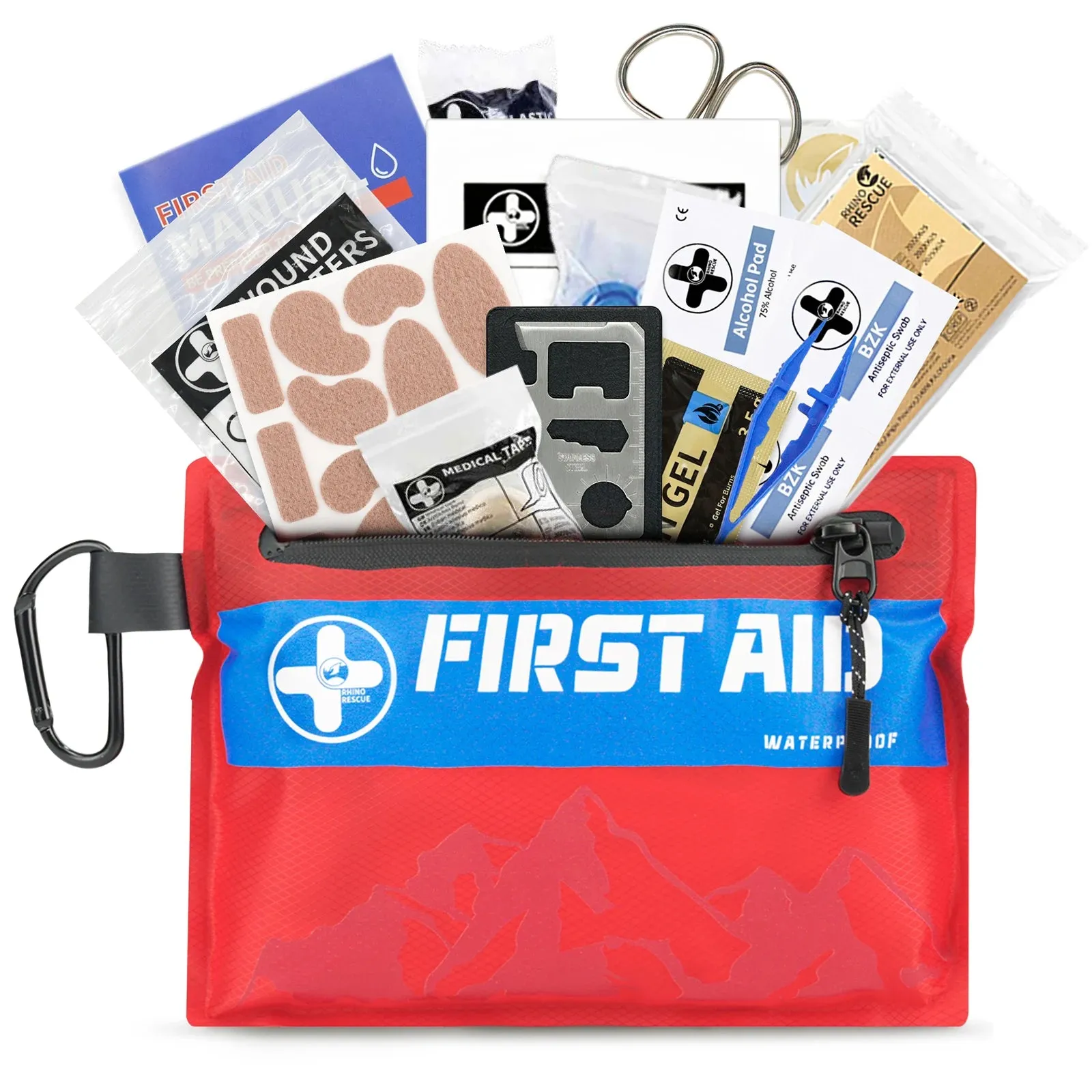 Small First Aid Kit RHINO RESCUE Ultralight Waterproof Medical Kit