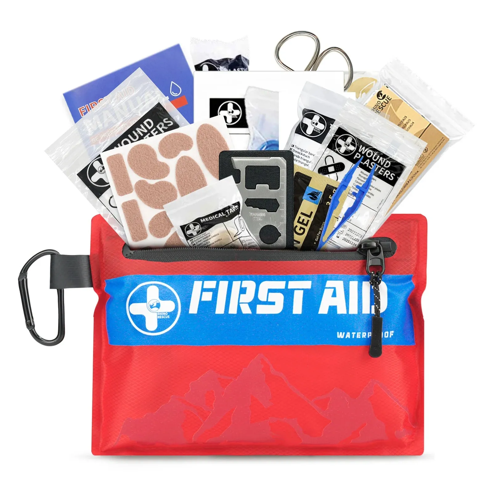 Small First Aid Kit RHINO RESCUE Ultralight Waterproof Medical Kit