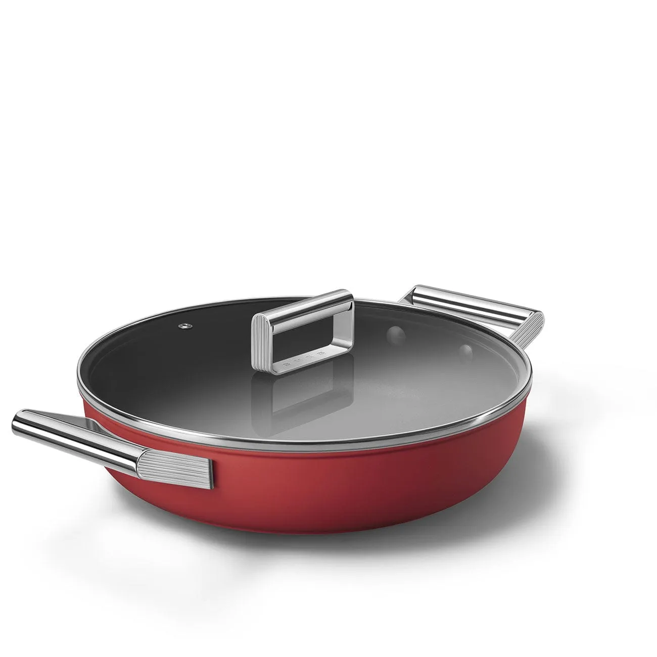 Smeg 28cm Deep Pan With Lid CKFD2811RDM