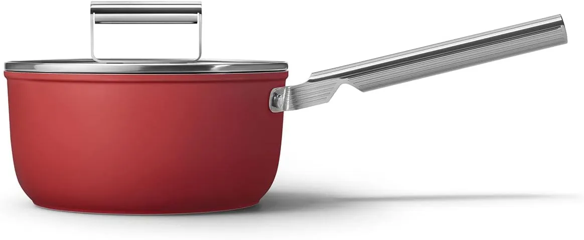 Smeg 50's Style Non-Stick 6-Piece Cookware Set Red