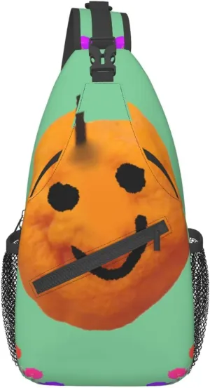 Smiley Citrus Pattern Outdoor Hiking Backpack > Suitable For Men And Women Riding Strong And Sturdy High Storage Capacity Daily Travel